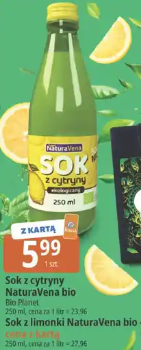 E.Leclerc Sok z cytryny NaturaVena bio oferta