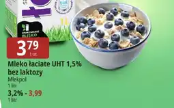 E.Leclerc Mleko Łaciate UHT 1,5% bez laktozy oferta