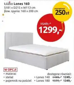 Black Red White Łóżko Lones 160 oferta