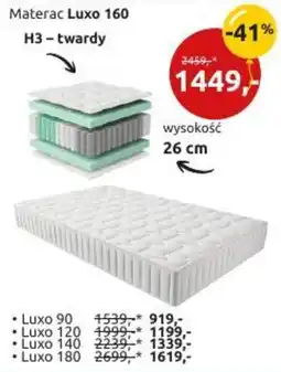 Black Red White Materac Luxo 160 oferta