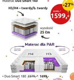 Black Red White Materac Duo Smart 160 oferta