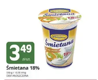 Śmietana 18% OSM WŁOSZCZOWA