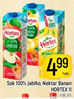 Delikatesy Piotruś Pan Sok 100% Jabłko, Nektar Banan Hortex oferta
