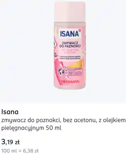 Rossmann Isana zmywacz do paznokci, bez acetonu, z olejkiem pielęgnacyjnym oferta