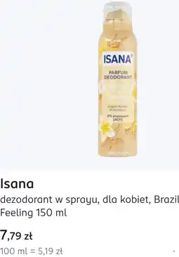 Rossmann Isana dezodorant w sprayu dla kobiet Brazil Feeling oferta