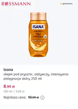 Rossmann Isana olejek pod prysznic, odżywczy, intensywna pielęgnacja skóry oferta