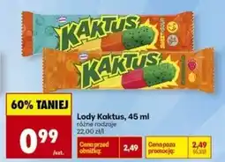 Biedronka Lody sweet & sour Nestle Kaktus oferta
