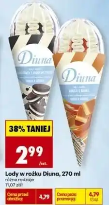 Biedronka Lody wanilia i karmel Diuna oferta