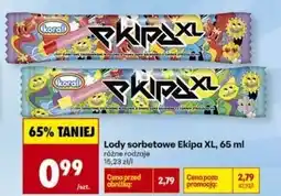 Biedronka Lód truskawkowy Koral Ekipa oferta
