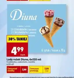 Biedronka Lody w rożku mix Diuna oferta