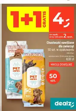 Dealz Chusteczki nawilżane dla zwierząt Naturelle oferta
