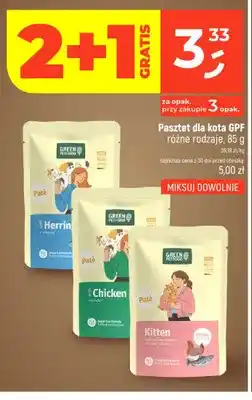 Dealz Pasztet dla kota Green Petfood with Herring oferta