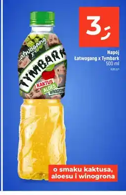 Dealz Napój Łatwogang x Tymbark o smaku kaktusa aloesu i winogrona oferta