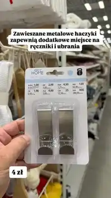 Pepco Zawieszane haczyki metalowe Pepco Home oferta