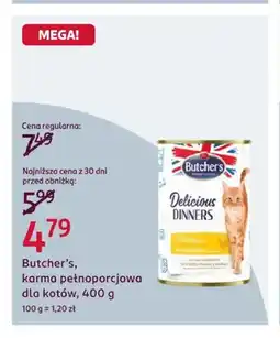 Rossmann Karma pełnoporcjowa dla kotów Butcher's oferta