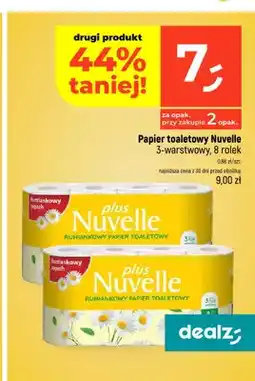 Dealz Papier toaletowy Nuvelle rumiankowy 3-warstwowy 8-pak oferta