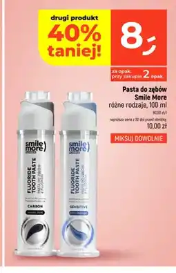 Dealz Pasta do zębów Smile More Carbon Sweet Mint oferta