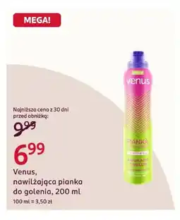 Rossmann Nawilżająca pianka do golenia Venus oferta