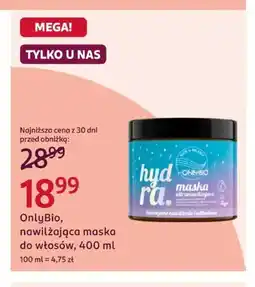 Rossmann Nawilżająca maska do włosów OnlyBio oferta