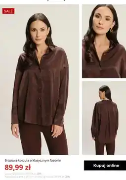 Greenpoint Brązowa koszula o klasycznym fasonie Greenpoint oferta