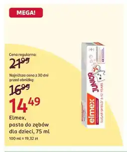 Rossmann Pasta do zębów dla dzieci Elmex oferta