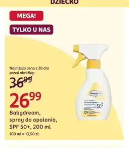 Rossmann Spray do opalania SPF 50+ Babydream oferta