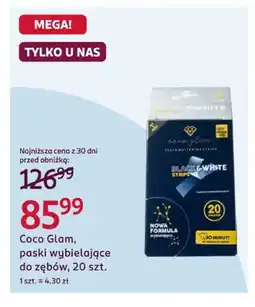 Rossmann Paski wybielające do zębów Coco Glam oferta