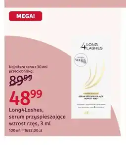 Rossmann Serum przyspieszające wzrost rzęs Long4Lashes oferta