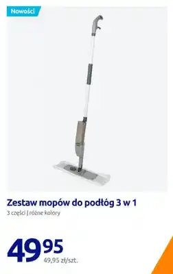 Action Zestaw mopów do podłóg 3 w 1 Spargo oferta