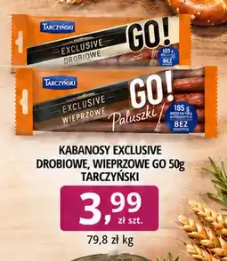 EMMA market Kabanosy Exclusive wieprzowe GO! Tarczyński oferta