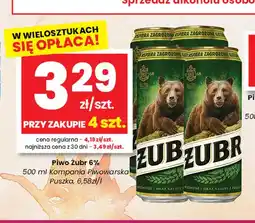 EMMA market Piwo Żubr 6% oferta