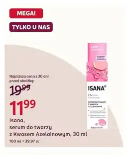 Rossmann Serum do twarzy z kwasem azelainowym Isana oferta