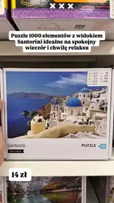 Pepco Puzzle 1000 elementów Santorini oferta