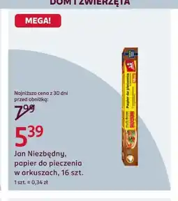 Rossmann Papier do pieczenia w arkuszach Jan Niezbędny oferta