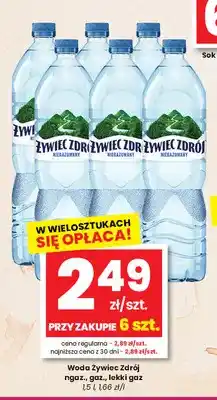 EMMA market Woda lekko gazowana Żywiec Zdrój oferta