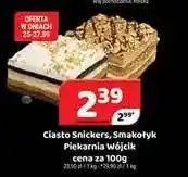 Delfin Ciasto Snickers Piekarnia Wójcik oferta