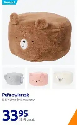Action Pufa-zwierzak Ø35x20 cm oferta