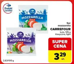 Globi Mozzarella light Carrefour Classic oferta