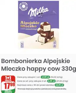 Dino Bombonierka Milka Alpejskie Mleczko happy cow oferta