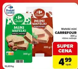 Globi Mini wafelki kakaowe Carrefour Classic oferta