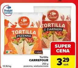 Globi Tortilla pszenna Carrefour Classic oferta
