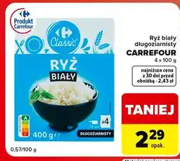 Globi Ryż biały długoziarnisty Carrefour Classic oferta