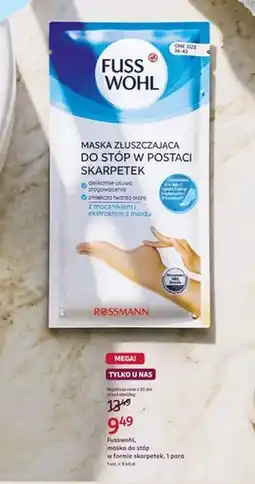 Rossmann Maska do stóp Fusswohl oferta