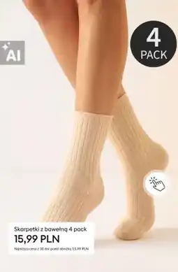 Sinsay Skarpetki z bawełną 4-pak oferta