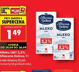 Biedronka Mleko Mleczna Dolina oferta