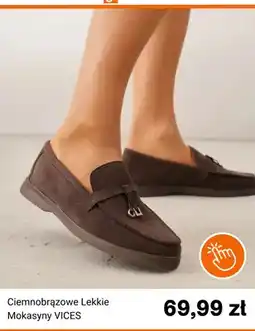 Born2be Ciemnobrązowe lekkie mokasyny Vices oferta