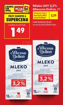 Biedronka Mleko Mleczna Dolina oferta