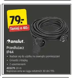 Jula Przedłużacz IP44 20 m Anslut oferta
