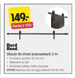 Jula Okucie do drzwi przesuwnych 2 m Hard Head oferta