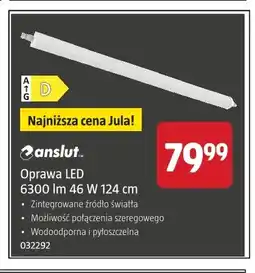 Jula Oprawa LED 6300lm 124 cm Anslut oferta